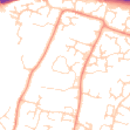 Daytime road noise heatmap for RH12 5GJ