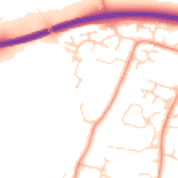 Daytime road noise heatmap for RH12 5HX