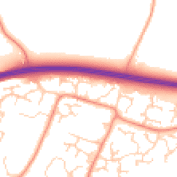 Daytime road noise heatmap for RH12 5JE