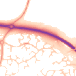 Daytime road noise heatmap for RH12 5JY