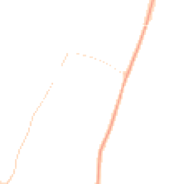 Night-time road noise heatmap for RH13 0AL