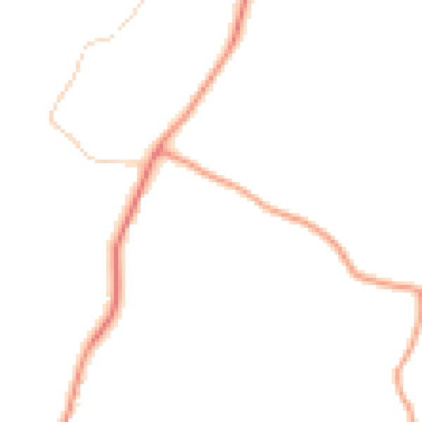 Daytime road noise heatmap for RH13 0AT