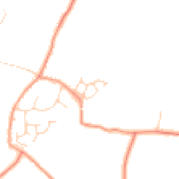 Daytime road noise heatmap for RH13 0AU