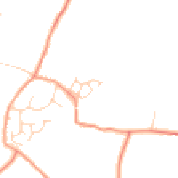 Daytime road noise heatmap for RH13 0BA