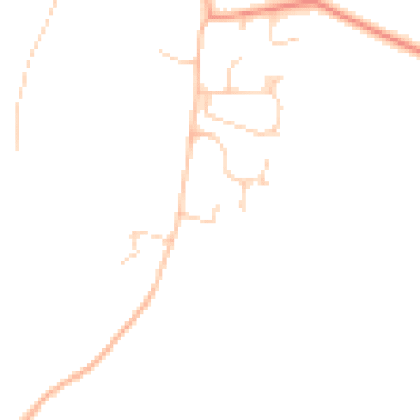 Daytime road noise heatmap for RH13 0BH
