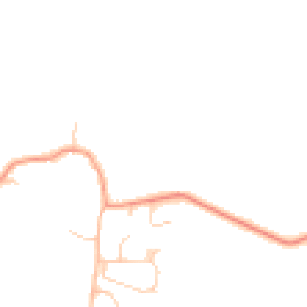 Daytime road noise heatmap for RH13 0BN