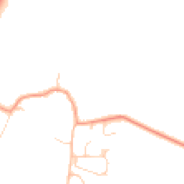 Daytime road noise heatmap for RH13 0BP