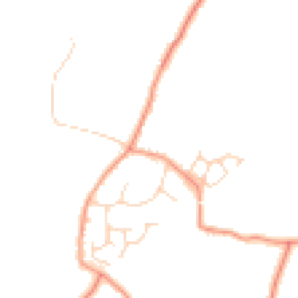 Daytime road noise heatmap for RH13 0JQ