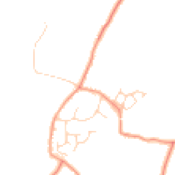 Daytime road noise heatmap for RH13 0JR
