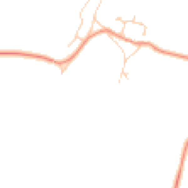 Daytime road noise heatmap for RH13 0LL