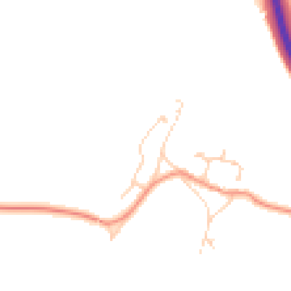 Daytime road noise heatmap for RH13 0LX