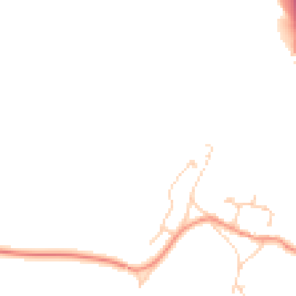 Daytime road noise heatmap for RH13 0NB