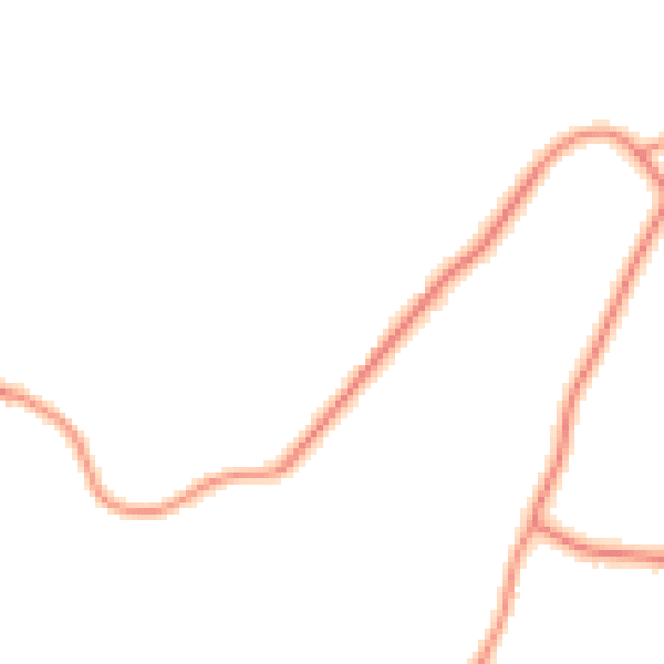 Daytime road noise heatmap for RH13 0PG