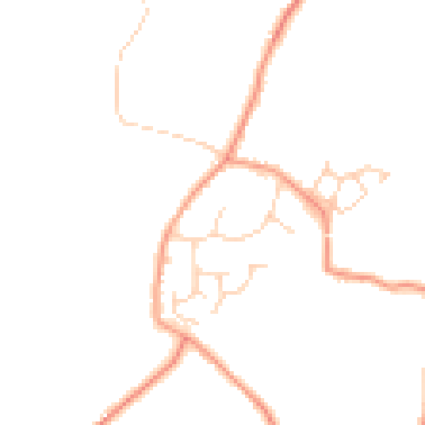 Daytime road noise heatmap for RH13 0PL