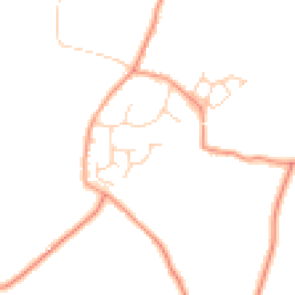 Daytime road noise heatmap for RH13 0PP