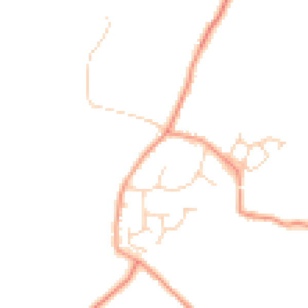 Daytime road noise heatmap for RH13 0PS