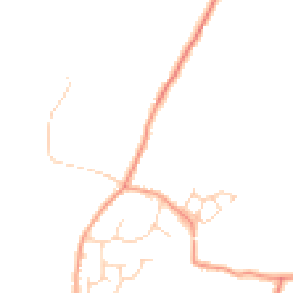 Daytime road noise heatmap for RH13 0PU