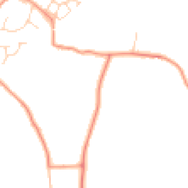 Daytime road noise heatmap for RH13 0QD