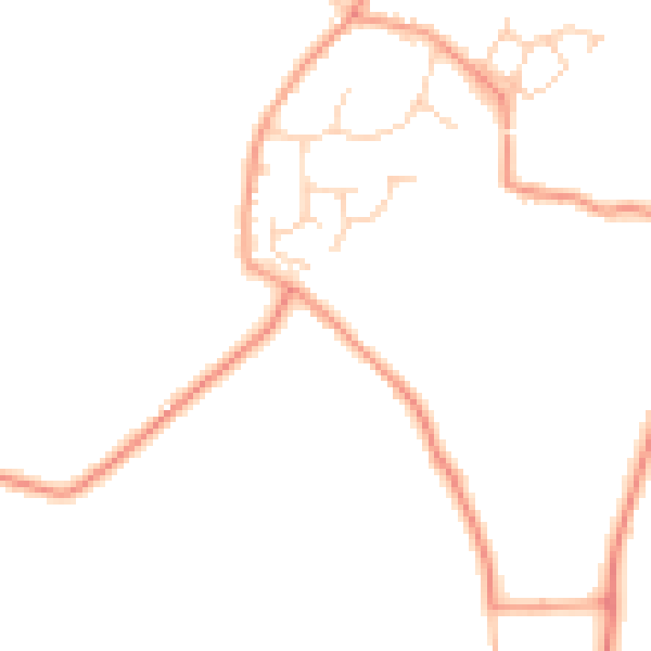 Daytime road noise heatmap for RH13 0QH