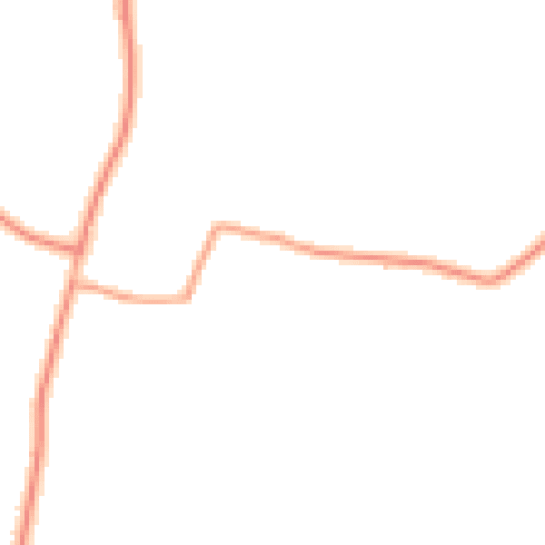 Daytime road noise heatmap for RH13 0QJ
