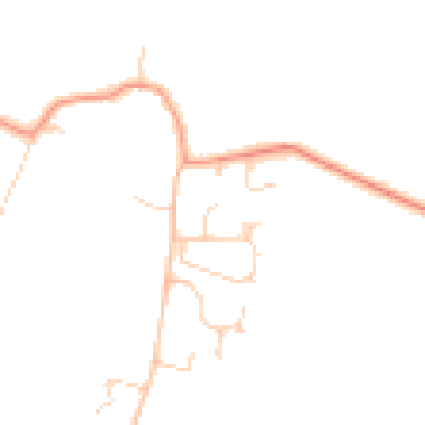Daytime road noise heatmap for RH13 0SF