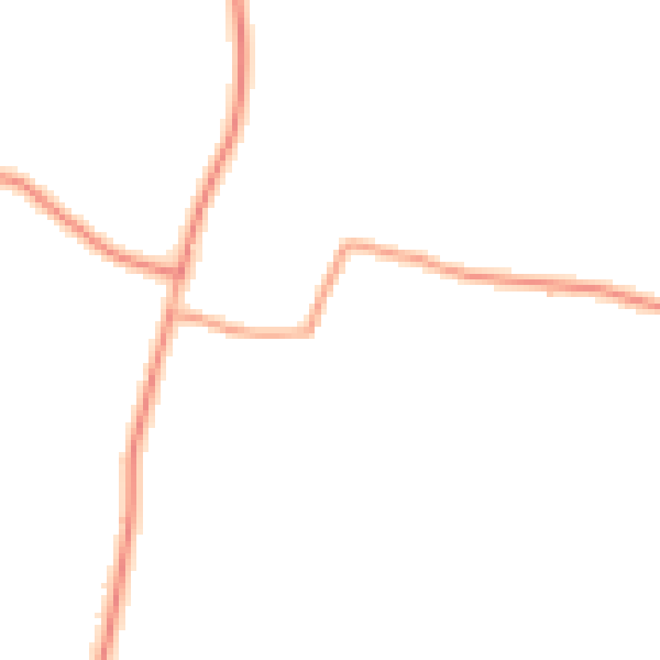 Daytime road noise heatmap for RH13 0SP