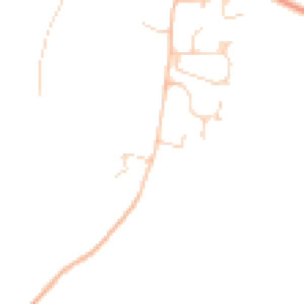 Daytime road noise heatmap for RH13 0SQ