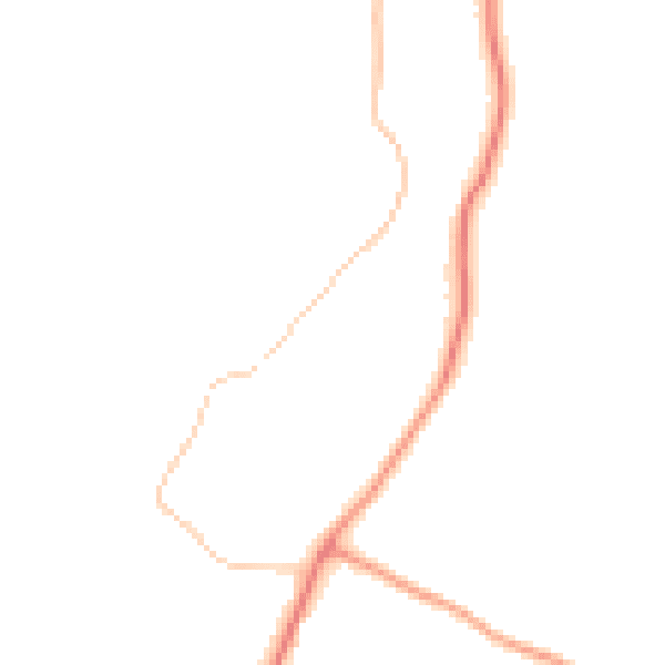 Daytime road noise heatmap for RH13 0TR