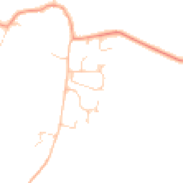 Daytime road noise heatmap for RH13 0TZ