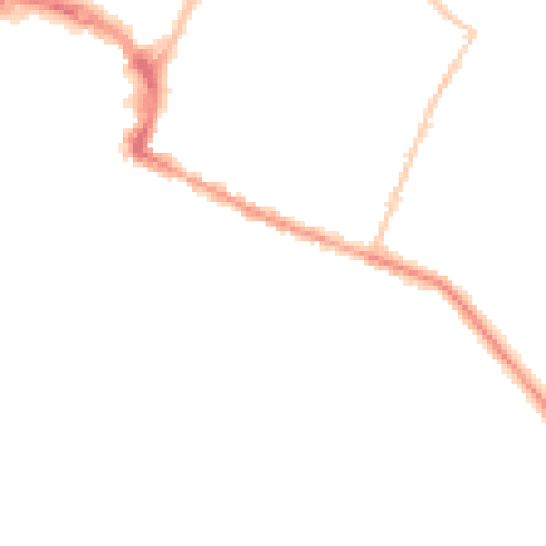 Night-time road noise heatmap for RH13 5DL