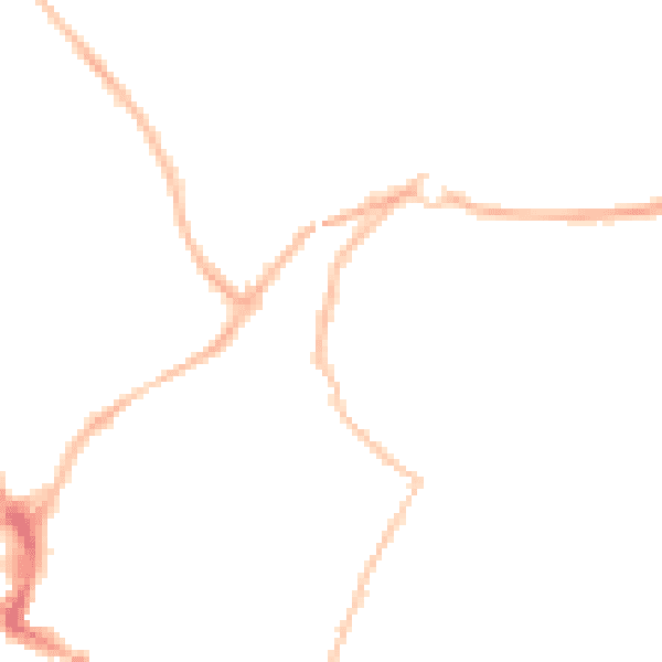 Night-time road noise heatmap for RH13 5EY