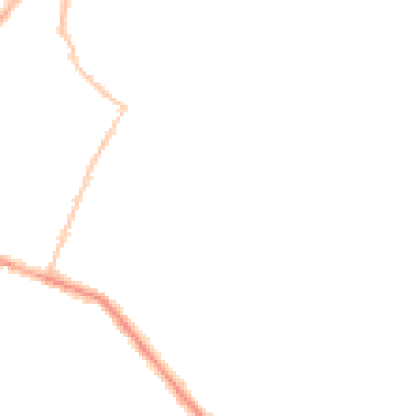 Night-time road noise heatmap for RH13 5JN