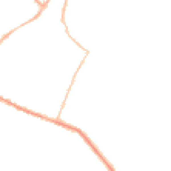 Night-time road noise heatmap for RH13 5NH