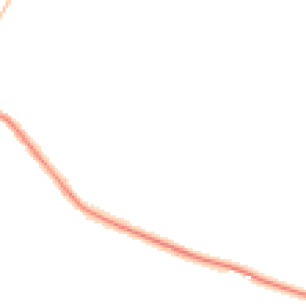 Night-time road noise heatmap for RH13 5NJ