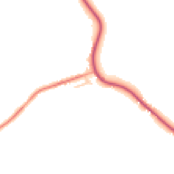 Daytime road noise heatmap for RH13 6GL