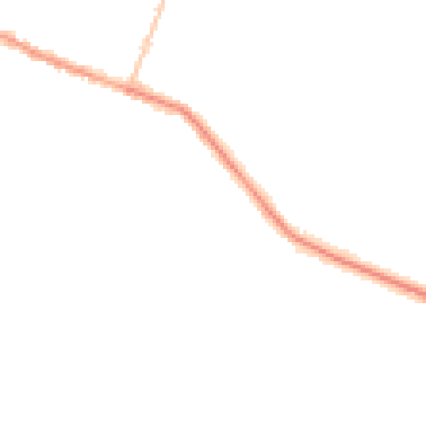 Night-time road noise heatmap for RH13 6HA