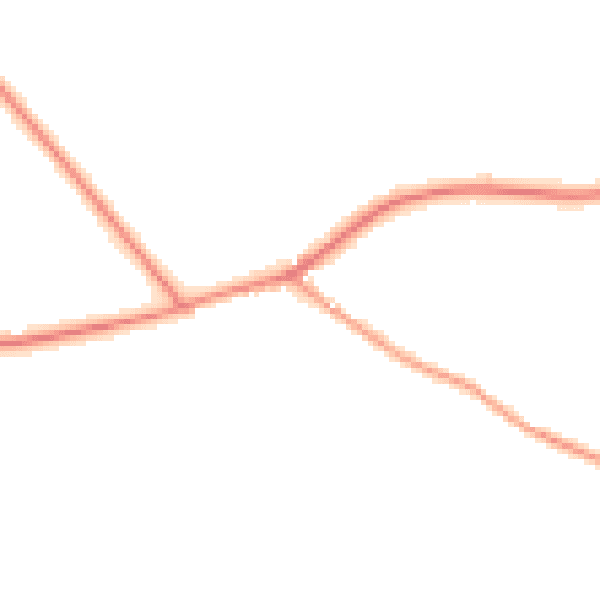 Daytime road noise heatmap for RH13 6HF