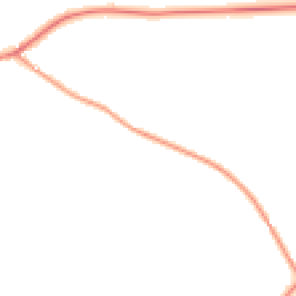 Daytime road noise heatmap for RH13 6HS