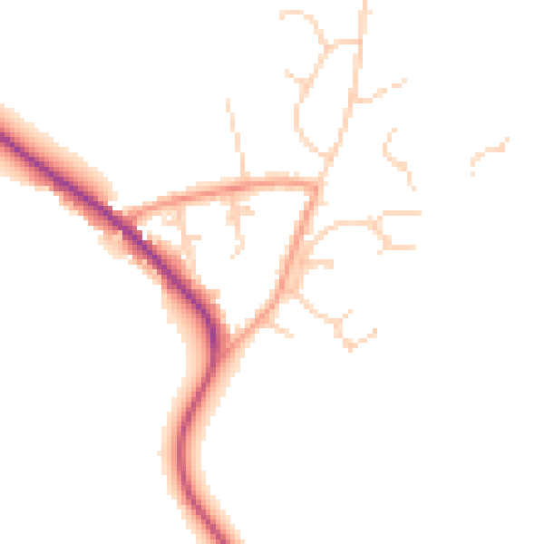 Daytime road noise heatmap for RH13 6JE