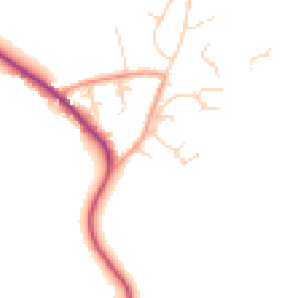 Daytime road noise heatmap for RH13 6JF