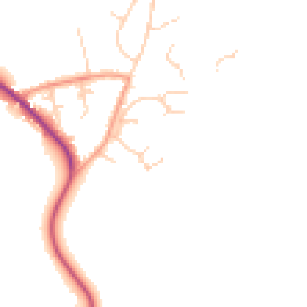Daytime road noise heatmap for RH13 6JG