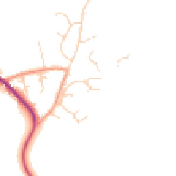 Daytime road noise heatmap for RH13 6JH