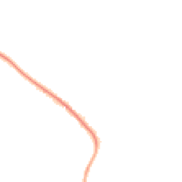 Night-time road noise heatmap for RH13 6JL