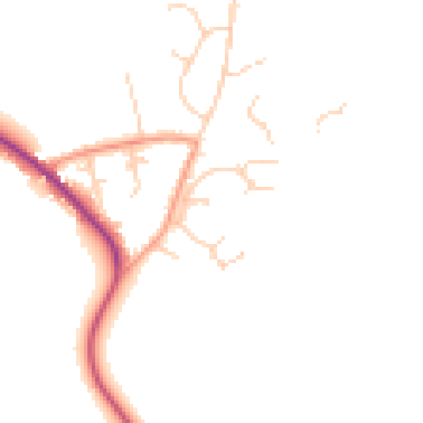 Daytime road noise heatmap for RH13 6JQ