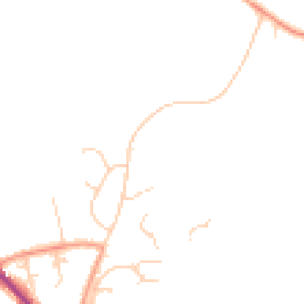 Daytime road noise heatmap for RH13 6JW