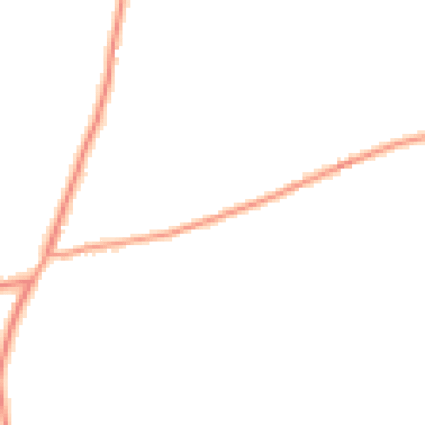 Daytime road noise heatmap for RH13 6LL