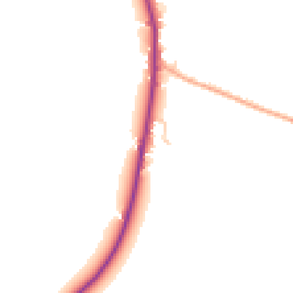 Daytime road noise heatmap for RH13 6NH