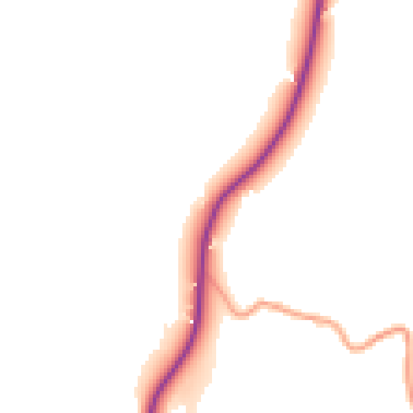 Daytime road noise heatmap for RH13 6NJ