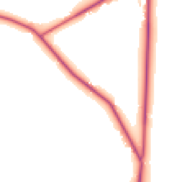 Daytime road noise heatmap for RH13 6NQ