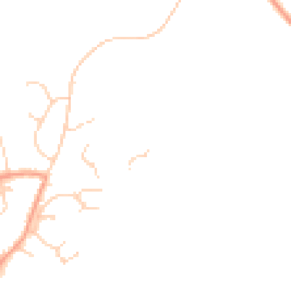 Daytime road noise heatmap for RH13 6SW